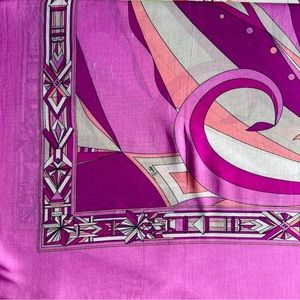 Emilio Pucci printed cotton-voile pareo , made in Italy, 100% cotton